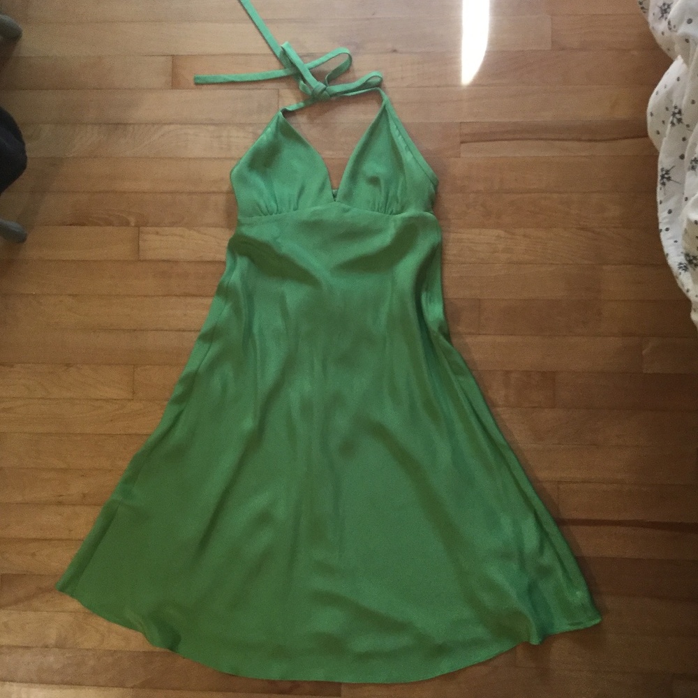 J Crew Halter-top Silk Dress - Size 6